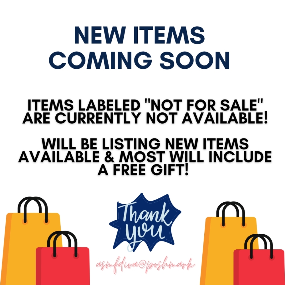 New Items Coming Soon Announcement
